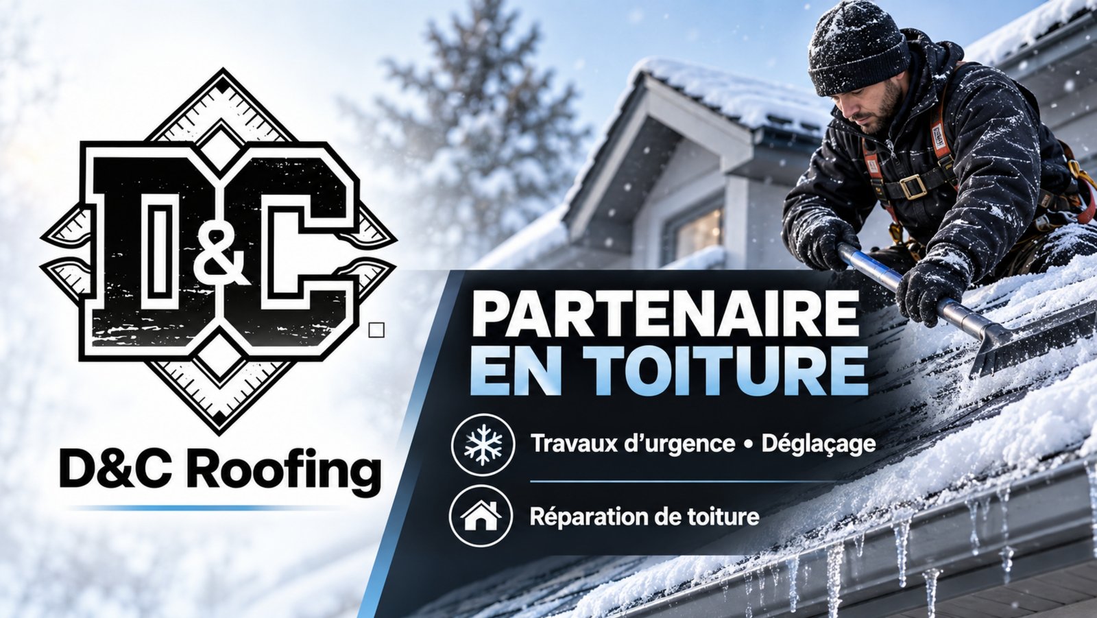 Logo de D&C Roofing